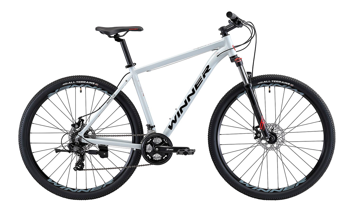 Фотография Велосипед WINNER IMPULSE 29" 2022, размер XL, Серый